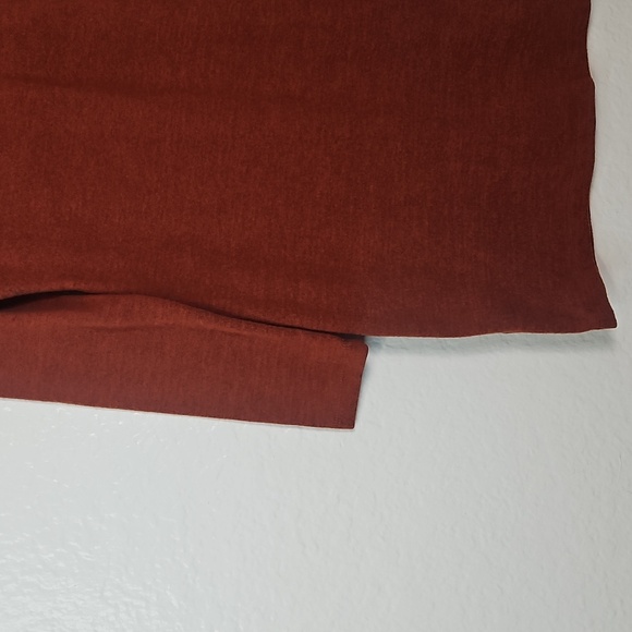 Stella Tweed Rust Knit Sweater Dress with Crisscross Front Size M - Picture 12 of 14